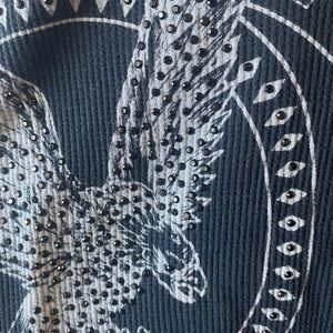 Rhinestone Long Sleeve top by Crash & Burn